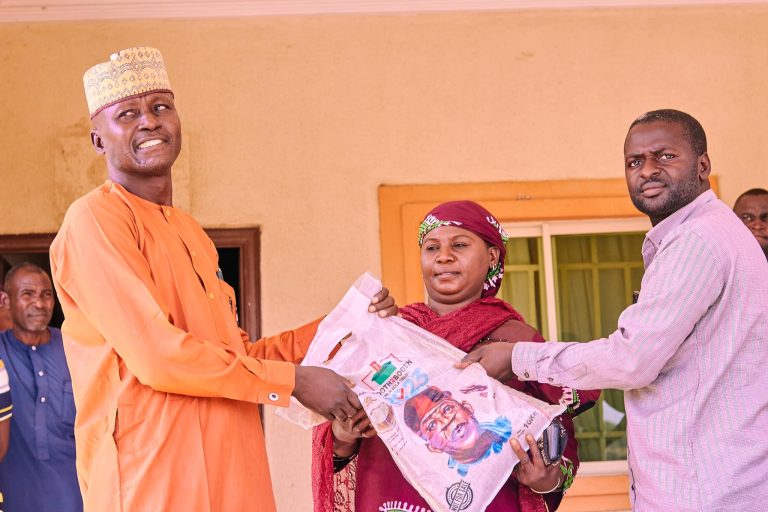 Distribution of Rice and other palliatives at Biliri Local Government of Gombe State by Booth 2 Booth with Bola Tinubu.